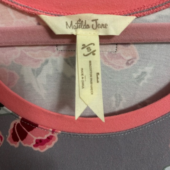 Matilda Jane Fit & Flare Marzipan Rose Happy & Free Layered Dress Size Small - Picture 3 of 5